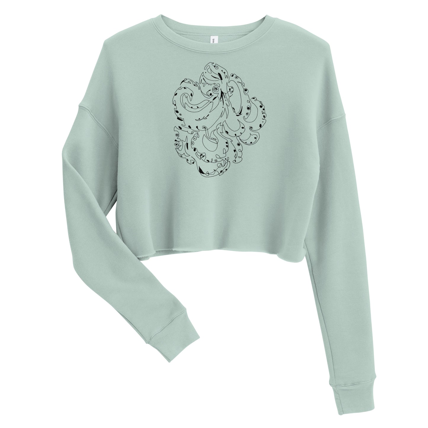 Octopus Crop Sweatshirt