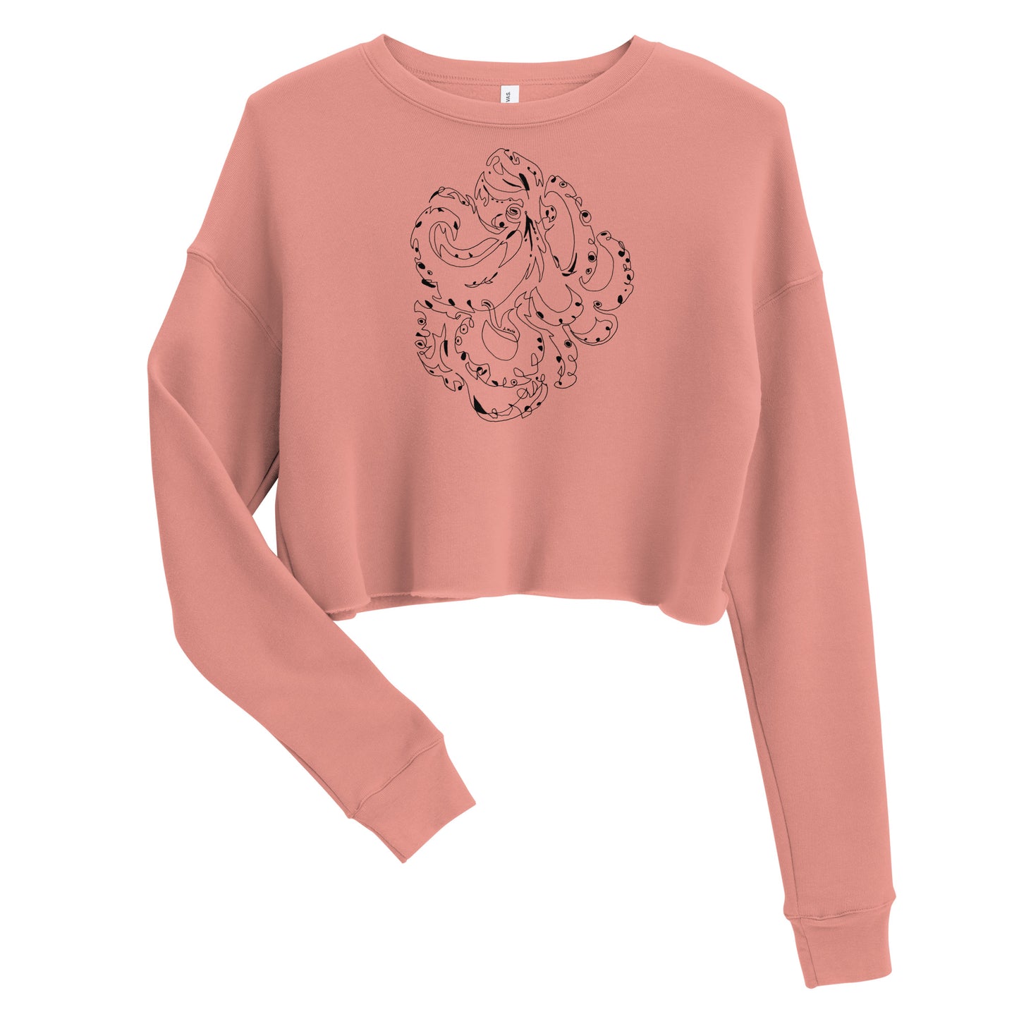 Octopus Crop Sweatshirt